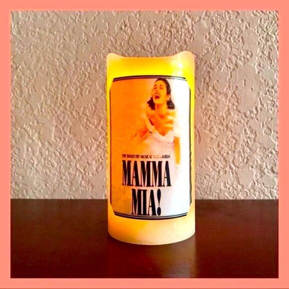 🕯MAMMA MIA Musical Theater Flameless Candle - Picture 1 of 5